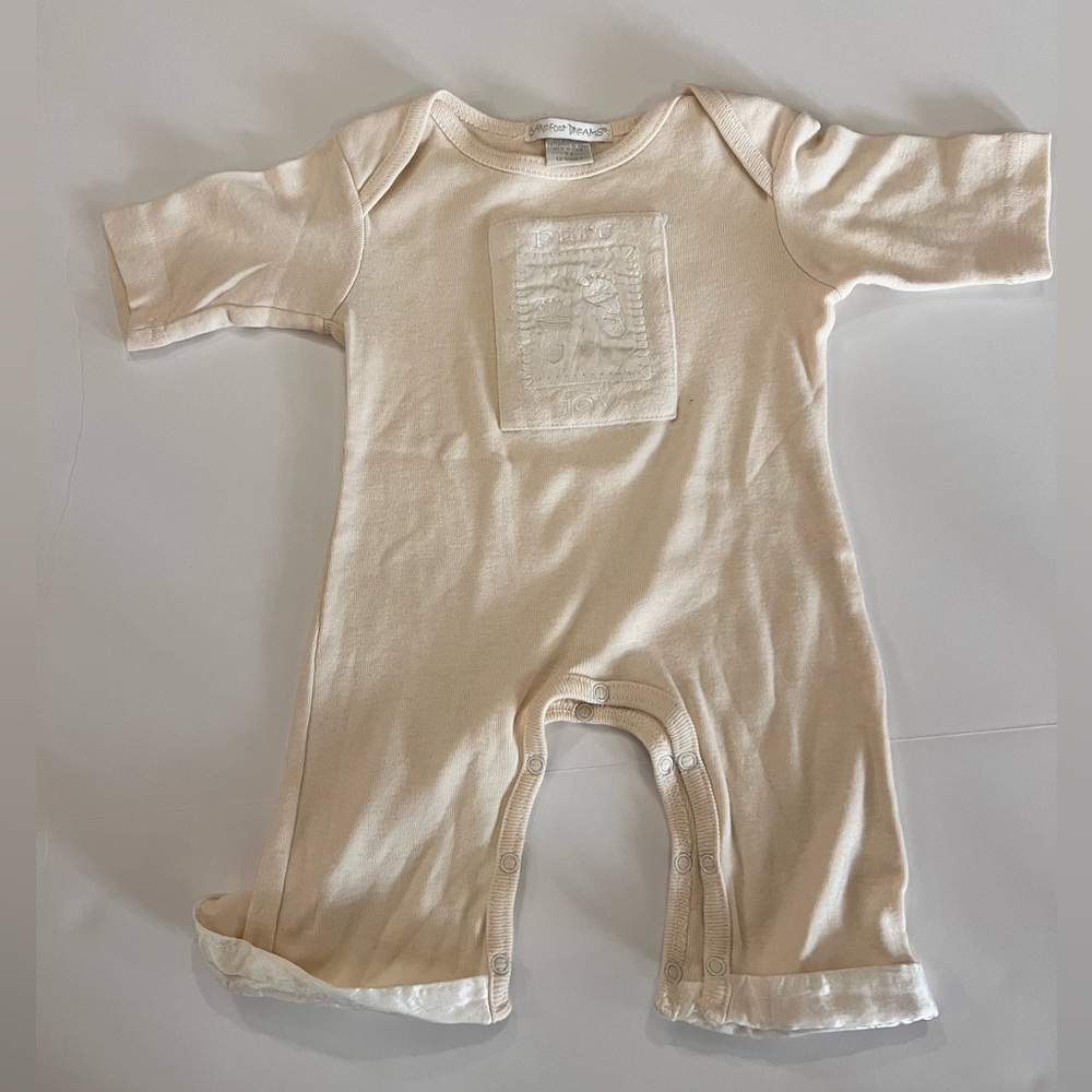 Barefoot Dreams infant one piece pure joy outfit